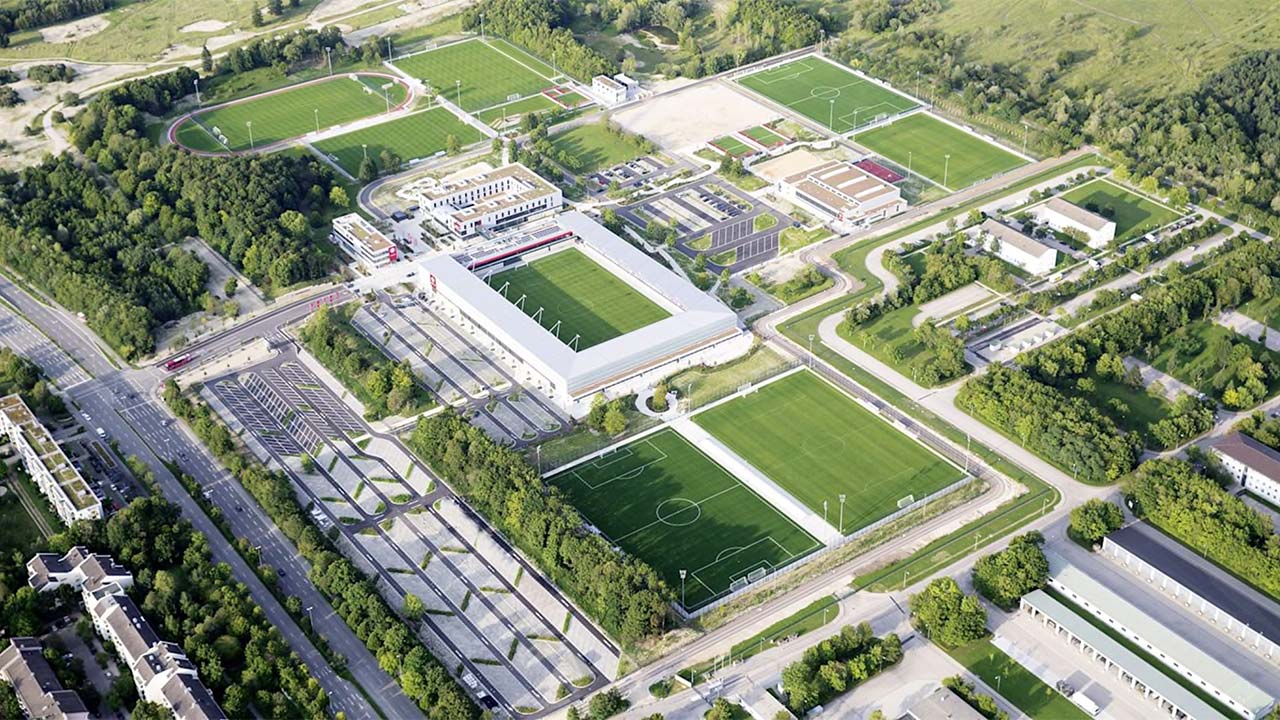 FC Bayern Campus NLZ Companeer Neubau